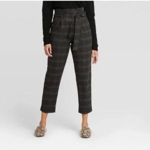 A New Day plaid paper bag pants